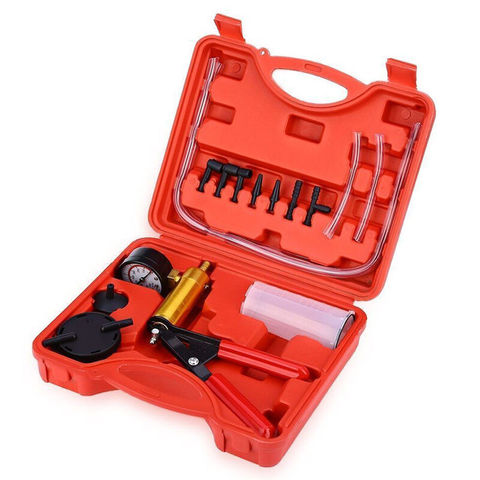 AZGIANT  2 in 1 Car Auto Hand Held Vacuum Pistol Pump Brake Bleeder Adaptor Fluid Reservoir Tester Kit Tools ► Photo 1/6