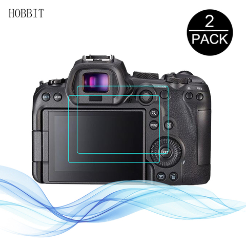 2pcs For Canon EOS R6 R5 Digital Camera LCD Anti-Scratch Water-proof Film 2.5D 9H Clear Tempered Glass Screen Protector EOS R6 ► Photo 1/6