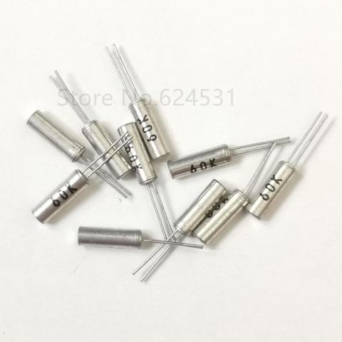 10pcs Cylindrical 60K Passive Crystal Quartz Crystal Vibrating 60.000KHZ 2*6 60KHZ Resonator ► Photo 1/1