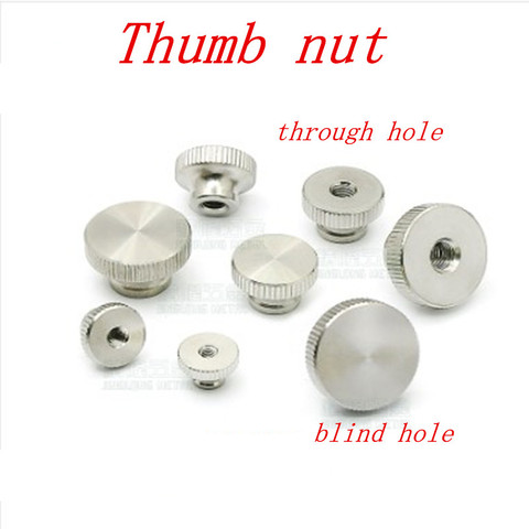 5pcs/lot M2 M2.5 m3 m4 m5 m6  303 Stainless Steel GB806 High Head Knurled Thumb Nut blind hole nuts Advertising decorative nail ► Photo 1/1