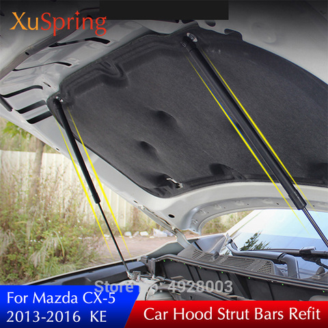 For Mazda CX-5 CX5 2013 2014 2015 2016 KE Bonnet Hood Supporting Rod Strut Bars Lift Spring Shock Absorber Bracket Car-styling ► Photo 1/4