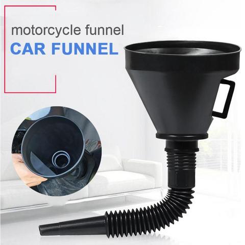 2 in 1 Plastic Funnel Can Spout For Oil Water Fuel Petrol Diesel Gasoline Car High Quality Funnel for Fuel Car Accessories ► Photo 1/6
