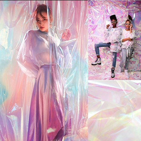 New Fashion Fotografia Backdrops Photography studio Transparent Background Instagram Colorful PVC Refraction Accesorios Trend ► Photo 1/6