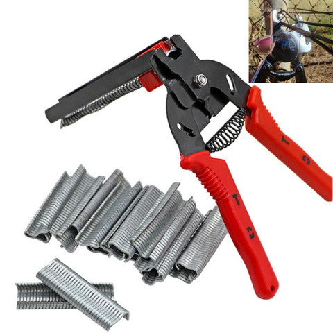 New Red Hog Ring Heavy Duty M Nail Plier Fencing Fence Wire Ringer Gabion Mesh ► Photo 1/6