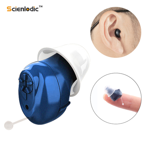 CIC Invisible Hearing Aid Mini Hearing Device Ear Audifono Sound Adjustable Hearing Aids for The Elderly Sound Amplifier ► Photo 1/6