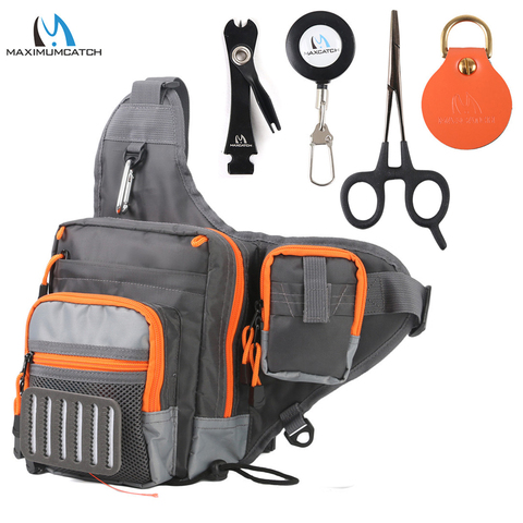 Maximumcatch Crossbody Fishing Sling Bag Waterproof Multi Function