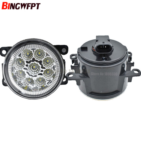 2PCS Car Styling For Mitsubishi Outlander 2012-2016 9-Pieces Leds Chips LED Fog Light Lamp H11 H8 12V 55W Halogen Fog Lights ► Photo 1/6