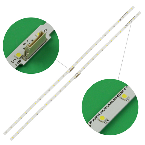 New 2 PCS 28LED LED backlight strip for Samsung UE43NU7100U AOT_43_NU7100F UE43NU7120U UE43NU7170U BN96-45954A UE43NU7100 ► Photo 1/6