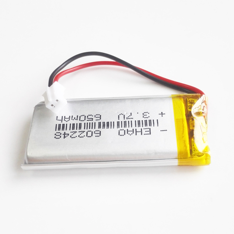 3.7V 560mAh Battery JST PH 2.0mm 2 pin 602248 Lithium Polymer LiPo Rechargeable cells li ion For Mp3 GPS PSP Vedio game speaker ► Photo 1/1