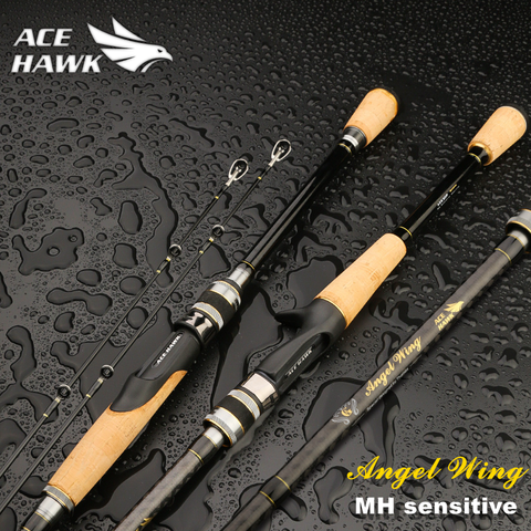 ACE HAWK New 662 702MH Classic Bass Fishing Rod High Carbon Fast Action 5-28g Test Pike Fishing Tackle ► Photo 1/6