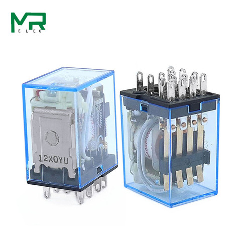 1PCS  MY4NJ General small Electromagnetic relay Power Relay AC12V/ 24V /110V 220V  relay MY4NJ  Coil 4NO 4NC relay ► Photo 1/4