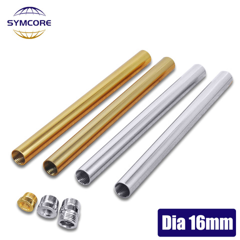 Gold Silver Doameter 16mm Straight Pipe With M10 Inner Thread Floor Lamp At Both Ends Connected To The Middle Tube Extension Rod ► Photo 1/4