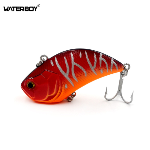 WATERBOY VIB Lure 5.4 cm 14.5g Plastic Vibe Fish Artificial Hard Bait Wobbler Fishing Jerk Bait with Mustard Hook ► Photo 1/5