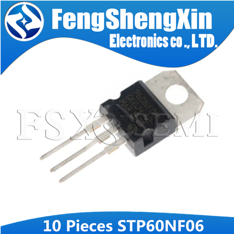 10PCS STP60NF06 TO220 P60NF06 TO-220 STP60NF06L 60NF06  Power MOSFET ► Photo 1/1
