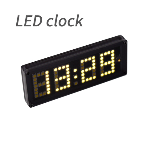 USB clock Dot matrix LED combination clock Temperature time voltage Car DIY Temperature measurement ► Photo 1/5