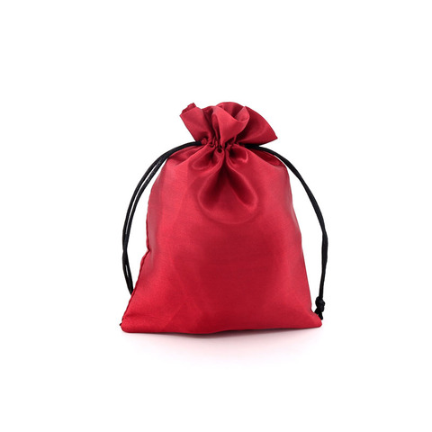 Hot 10pcs/lot Dark Red Satin Cloth Gift Bag 8x10 9x12cm Wedding Party Favor Jewelry Nuts Candy Packaging Bags Small Storage Bags ► Photo 1/6