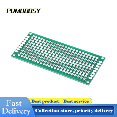 5PCS/LOT 3X7cm Double Side Prototype pcb Breadboard Universal for Arduino 1.6mm 2.54mm Practice DIY Electronic Kit Tinned 3*7cm ► Photo 1/1