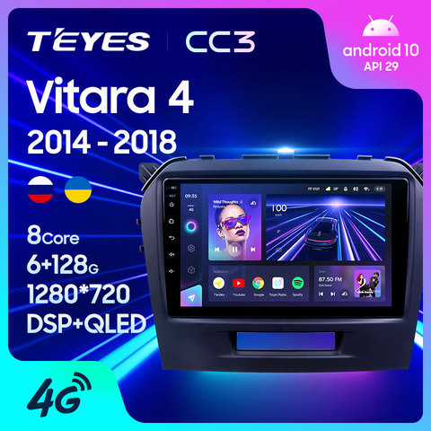 TEYES CC3 For Suzuki Vitara 4 2014 - 2022 Car Radio Multimedia Video Player Navigation stereo GPS Android 10 No 2din 2 din dvd ► Photo 1/6
