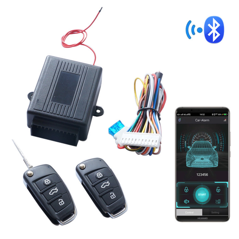 Bluetooth Remote Control Car Door Keyless Entry Universal PKE Mobile Phone APP To Open The Auto Door Central Locking Alarm ► Photo 1/6