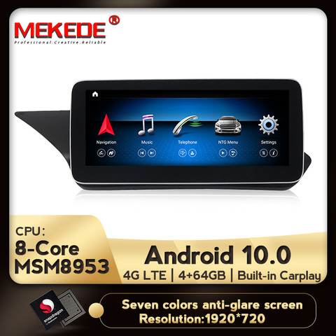 HD Android 10 8 core 4G+64G 4G LTE Car GPS Navigation Multimedia Player for Mercedes Benz E Class W212 E200 E230 E260 E300 S212 ► Photo 1/6