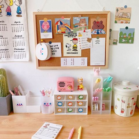 Cork Wood Wall Hanging Message Bulletin Board Frame Notice Note Memo Board Shop 24BB ► Photo 1/6