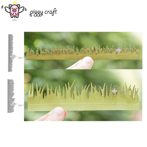 Piggy Craft metal cutting dies cut die mold Grass edge decoration Scrapbook paper craft knife mould blade punch stencils dies ► Photo 1/3