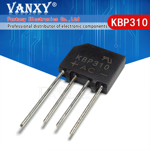 10PCS KBP310 1000V 3A  bridge rectifier new and original IC ► Photo 1/4