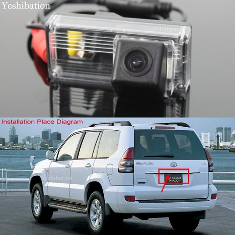 For Toyota Land Cruiser LC 100 120 200 Prado Car Rear View Camera Auto Backup Reverse Parking Rearview Camera ► Photo 1/5