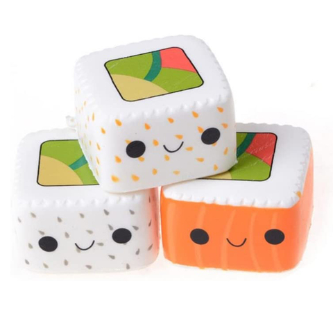 New Kawaii Square Japanese Sushi Squishy Food Simulation Slow Rising Cream Scent Soft Squeeze Toy Stress Relief Fun for Kid Gift ► Photo 1/6