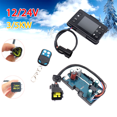 12V 24V Diesels Air Heater LCD Monitor Switch + Remote Control + Control Board Motherboard For Car Parking Heater Controller ► Photo 1/6