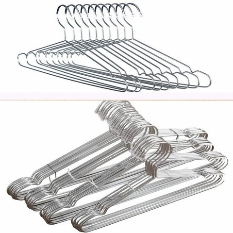 45cm Stainless Steel Strong Metal Wire Hangers Clothes Hangers, Metal Hangers, Suit Hangers Coat Hanger ► Photo 1/1