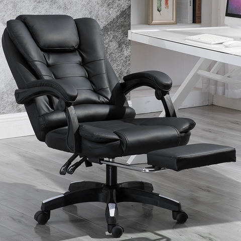 Computer Gaming Chair Lying Massage Lifting Rotatable Armchair Footrest Office Adjustable Swivel Leather Executive Massage Chair ► Photo 1/5