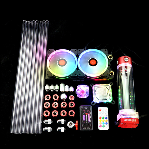 OCOCOO  Computer Water Cooling Heat Dissipation Package Liquid Cooling AMD CPU PETG System Support ► Photo 1/6