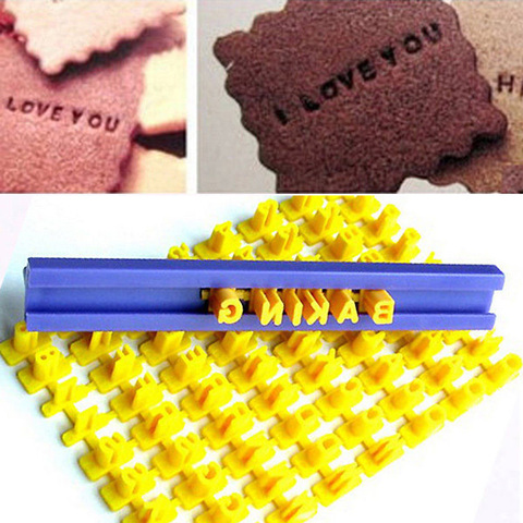 Biscuits Baking Printing Alphabet Mold Table Cookies Word Baking Mold Cake Curling Embossing Mold ► Photo 1/6