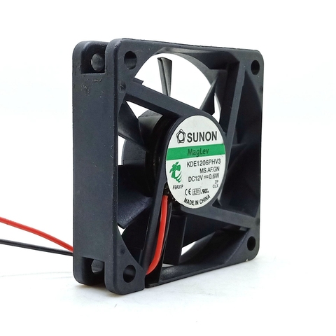 Original For Sunon KDE1206PHV3 DC 12V 0.6W 6cm 6015 60*60*15MM silent Cooling fan ► Photo 1/4