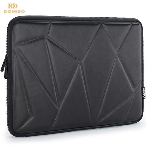 DOMISO 10 13 14 15.6 Inch Shock Resistant Laptop Sleeve Protective Case Waterproof Laptop Bag for Macbook Acer HP Black ► Photo 1/6