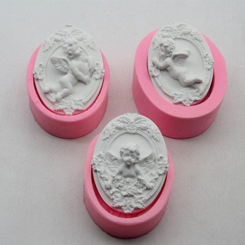 Soap Silicone Craft Cute Baby Angel Shape Soap Form Candle Mould DIY Aroma Plaster Making Tool Fondant Cake Baking Molds ► Photo 1/6
