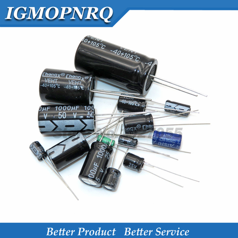 10PCS Electrolytic capacitor 50V2200UF 16*25 450V47UF 16*25 16V1500UF 10*20 35V1000UF 13*21 400V6.8UF 10*13 25V2200UF 13*21 ► Photo 1/1