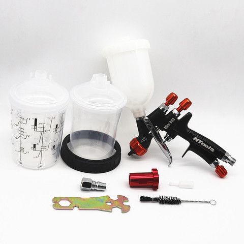 Spray Gun With 400CC PPS Tank Air Spray Gun With Paint Mixing Cup And Adapter Mini Spray Gun Paint Spray Gun 1.2mm Nozzle ► Photo 1/6