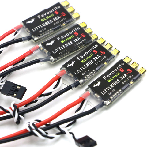 1/ 2/ 4 / 8 pcs FVT LITTLEBEE Little bee BLHeli-s SPRING 20A / 30A ESC 2-6 S Supports Mulitshot Opto Oneshot42 OneShot125 Multic ► Photo 1/6