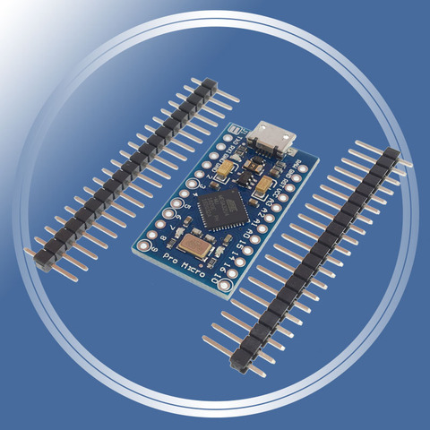 New Pro Micro 3.3V 8Mhz for arduino ATmega32U4 5V/16MHz Module with 2 row pin header For Leonardo ► Photo 1/6