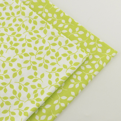 2 pieces green 40cmx50cm Cotton Fabric quilting tissue tecido tida Sewing fabrics for patchwork cheap tecidos para roupa ► Photo 1/4