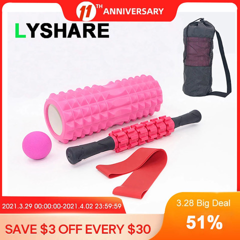 Yoga Column Fitness Equipment Pilates Foam Roller Massager Blocks Train Home Sports Tools Gym Exercise Accessories Massage Block ► Photo 1/6