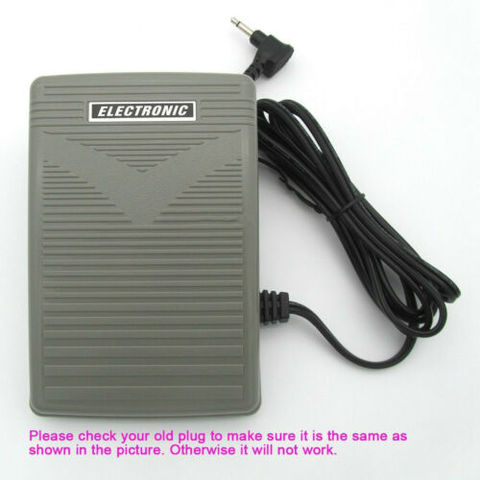 Foot Control Pedal 1 pin for PFAFF 1471 1473 1475 4870 4872 7510 7530 7560 90-222050-43-R ► Photo 1/3