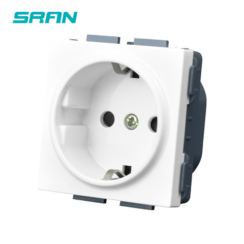 SRAN 52*52 EU socket function module accessories suitable for SRAN A series 86mm*86mm panels ► Photo 1/4