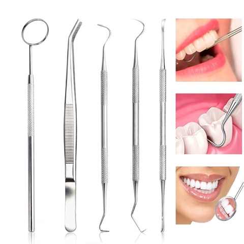 Dental Hygiene Tool Sickle Shape Dentist Tartar Scraper Scaler Dental Equipment Calculus Plaque Remover Teeth Cleaning Oral Care ► Photo 1/6