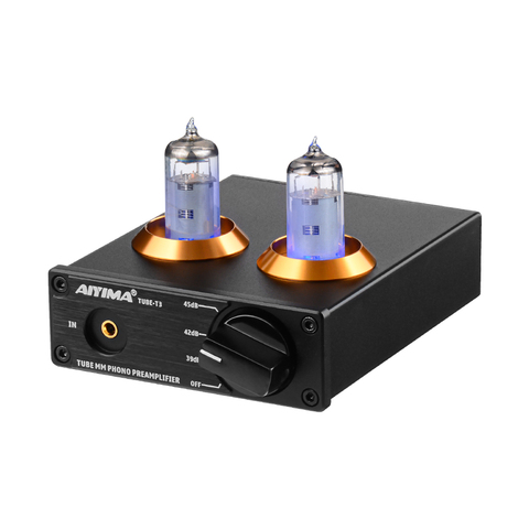 AIYIMA 6J2 Vacuum Tube MM Phono Turntable Preamplifier HiFi Stereo Phonograph Preamp Amplifier Vinyl Record Player For Home DIY ► Photo 1/6