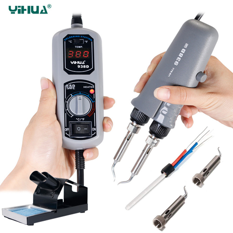 YIHUA 938D SMD Tweezer Soldering Iron Electric Iron Constant Temperature Heating Portable Repair Rework Tweezers Soldering Irons ► Photo 1/6