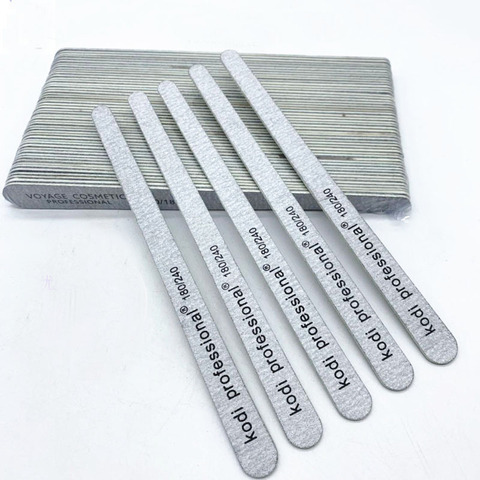 10pcs/pack Professional Manicure Sanding Nail Art File Droplet Gray 100/180 180/240 for Natural Nails ► Photo 1/6