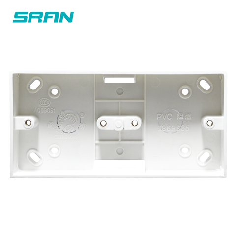 SRAN External Mounting Box 172mm*86mm*33mm for 86 Type Double Switches or Sockets Apply For Any Position of Wall Surface ► Photo 1/5